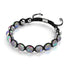 Noir | Gris | Argent | Bracelet Charmballa Verre Sirène